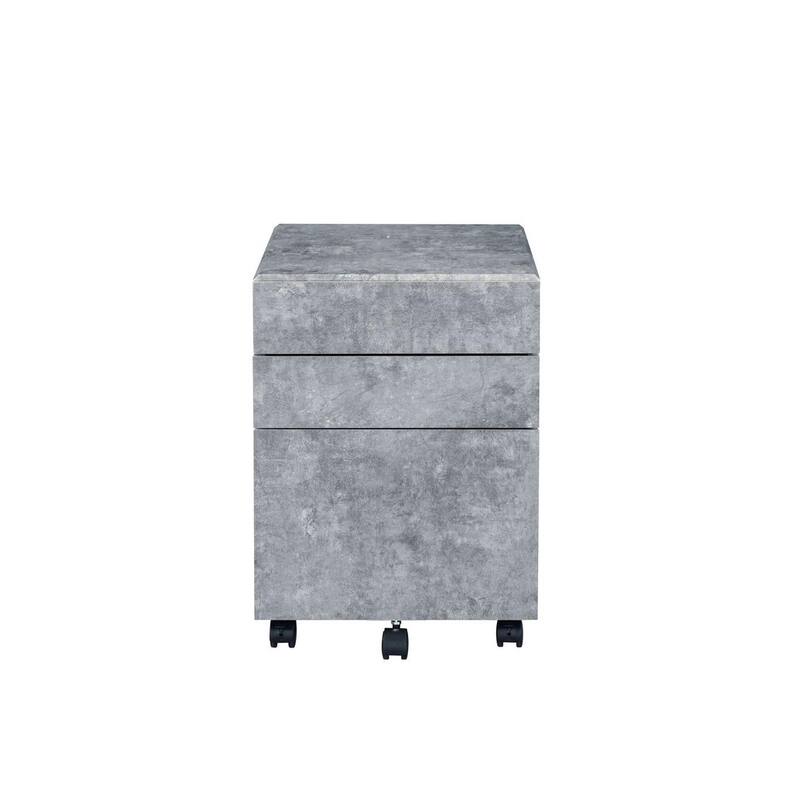 Contemporary Industrial File Cabinet with 3 Drawers
