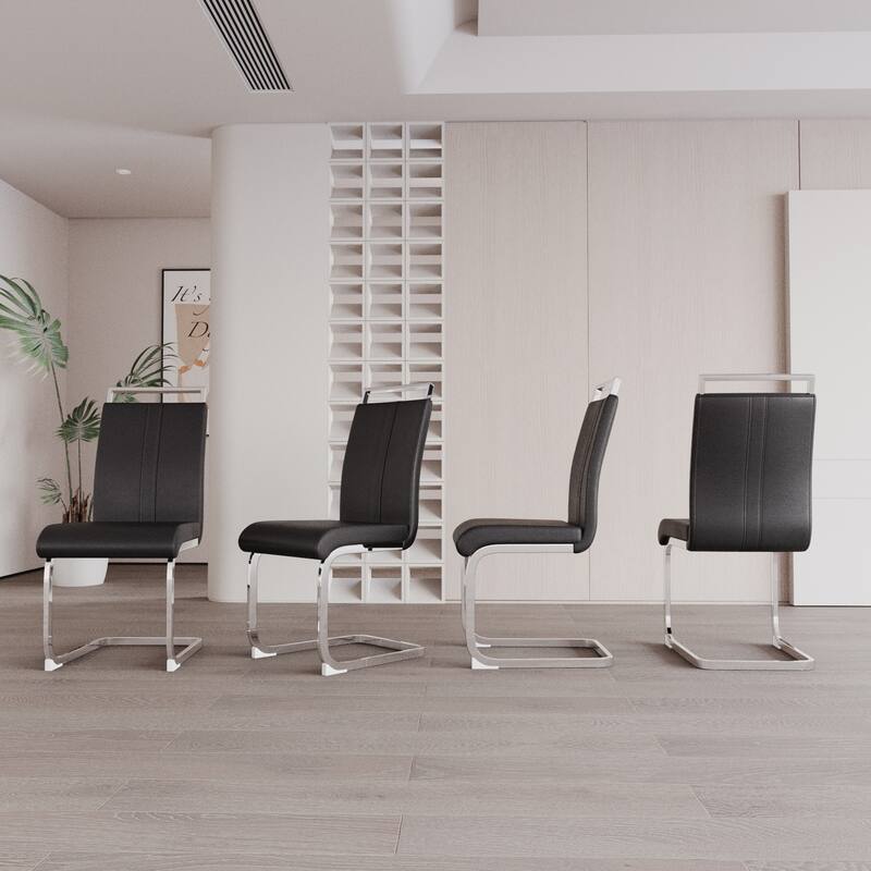 High Back Upholstered Side Chair Office Chair with Metal Legs, Characteristic Dining Chair Vanity Chair