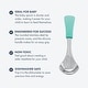preview thumbnail 3 of 2, Baby Spoons Regular Scoop Stainless Steel & Silicone - 4-Pack
