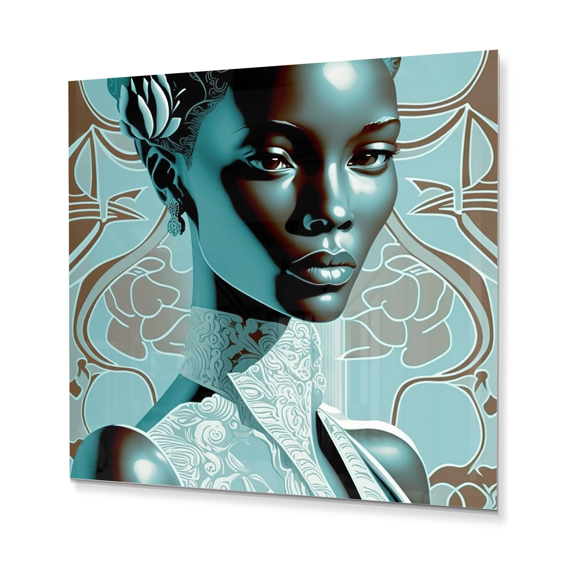 Designart 'Beautiful Retro African American Model VIII' African