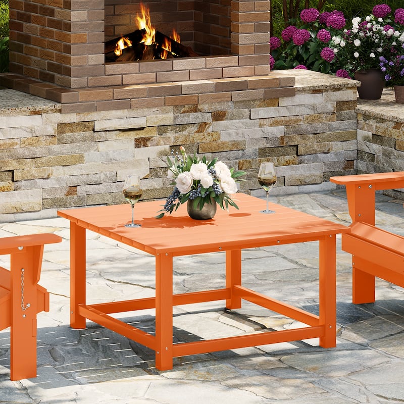 Laguna Outdoor Poly Adirondack 31" Square Coffee Table
