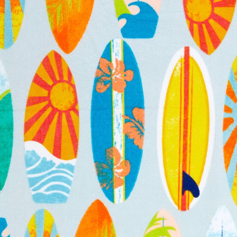 Linery & Co. 100% Cotton Printed Beach Towel for Kids, 30" x 60"