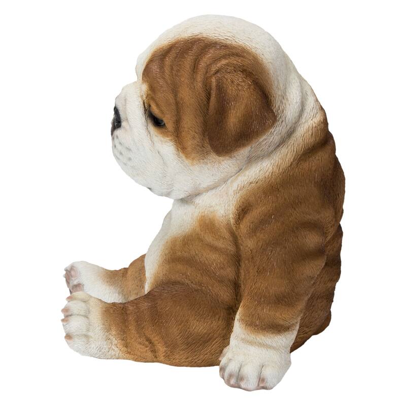 11" Medium Sleepy Bulldog Outdoor Garden Statue