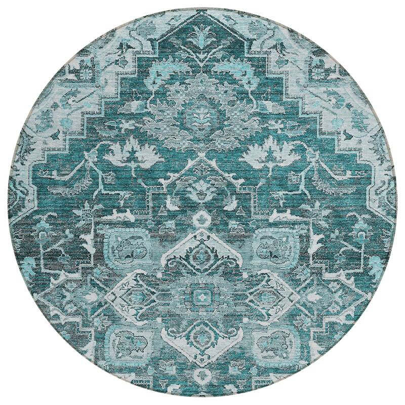 Machine Washable Indoor/ Outdoor Chantille Traditional Boho Rug