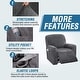 preview thumbnail 19 of 19, Enova Home Real Velvet Spandex Recliner Chair Slipcover with Elastic Bottom Side Pocket
