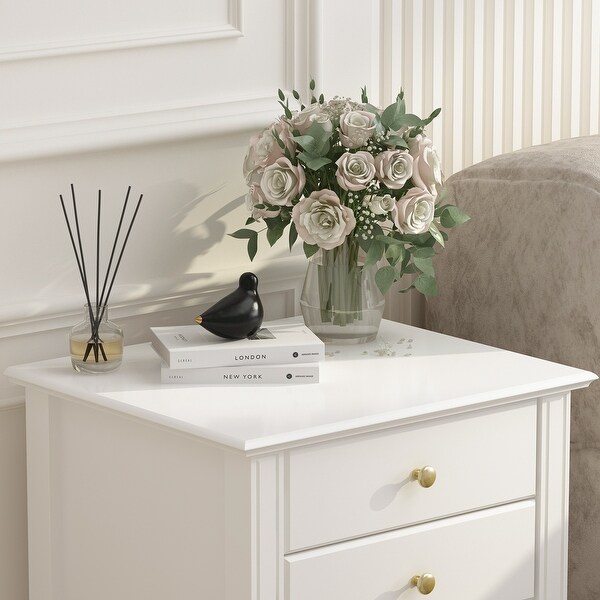 White side table with drawer sale