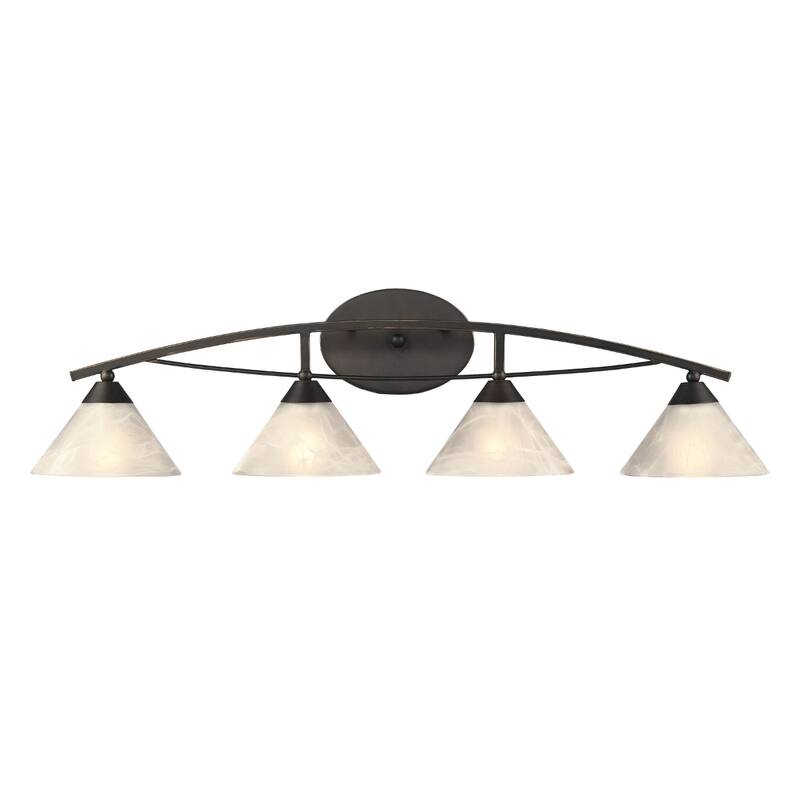 Elysburg 18-inch Wide 2-Light Vanity Light in Polished Chrome - 36 - Oil Rubbed Bronze