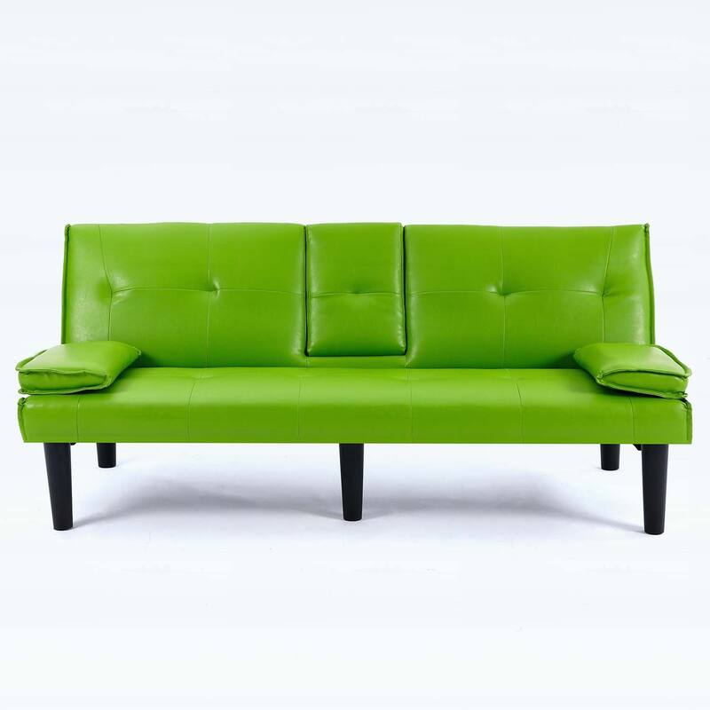 Sofa Bed with Foldable Design and Cup Holder,Ideal for Versatile Living Spaces