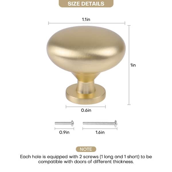 Cabinet Antique Knobs – Zinc Alloy Antique Brass Drawer Knobs, 1-Inch Diameter, Vintage Hardware For Kitchen Cabinets & Dressers