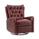 preview thumbnail 37 of 45, Jordano Genuine Leather Recliner with Metal Base by HULALA HOME