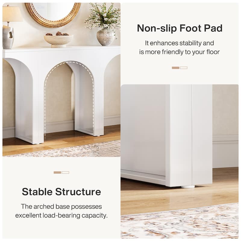 47 Inches Entryway Console Table, Wood Sofa Table