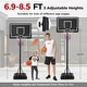 preview thumbnail 6 of 9, Costway 6.9-8.5 FT Portable Outdoor Basketball Hoop with Shatterproof - See Details
