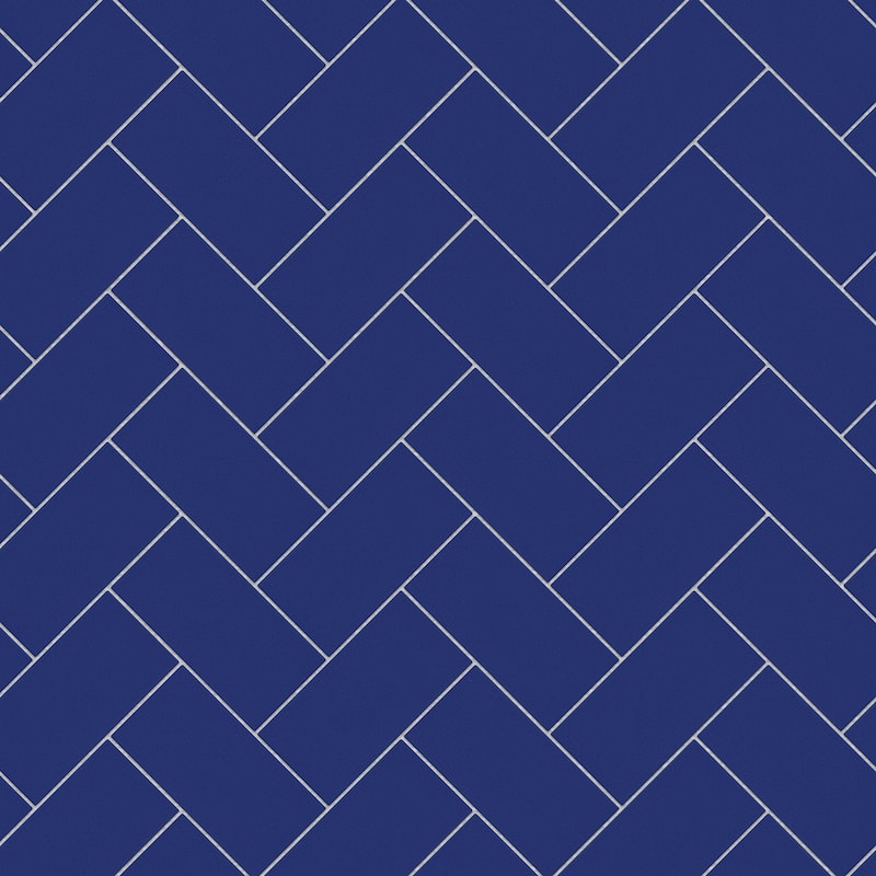 Merola Tile Piscina Brick Cobalt Glossy 4-3/4" x 9-5/8" Porcelain Floor and Wall Tile