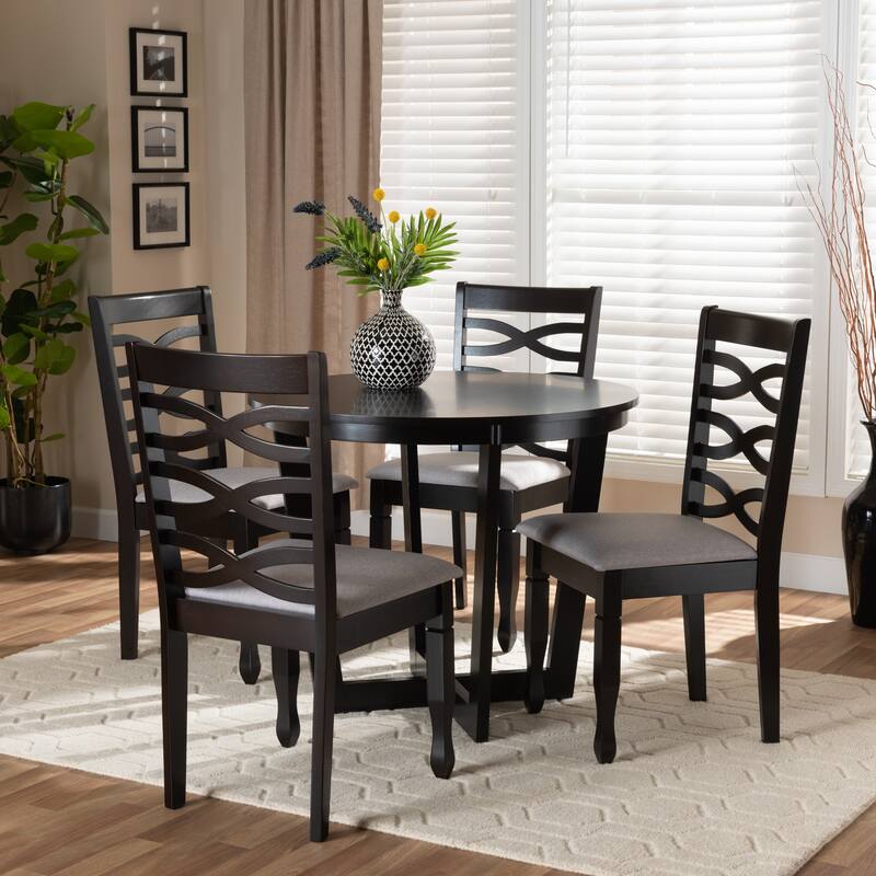 Leda Modern and Contemporary 5-Piece Dining Set