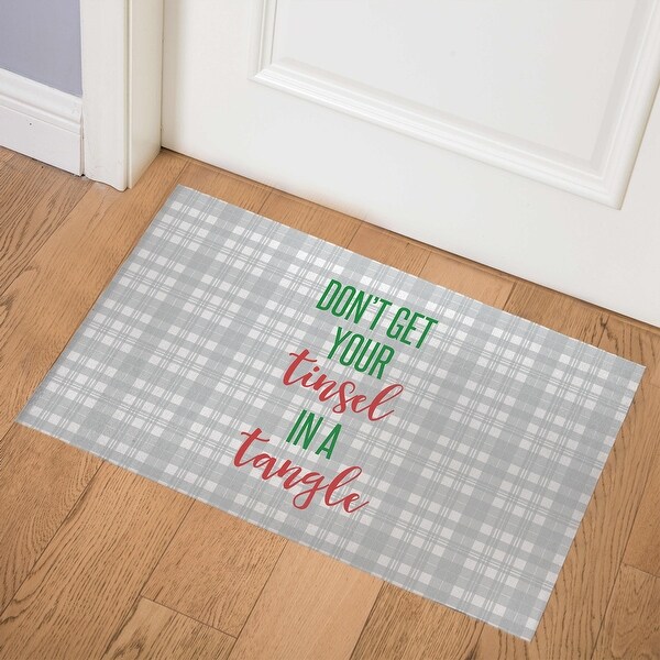 TINSEL TANGLE Indoor Floor Mat By Rosa Vila. Opens flyout.