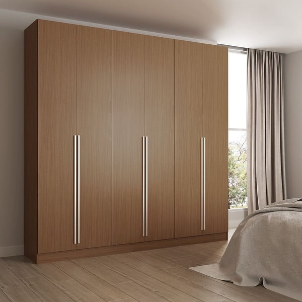 6 Door Natural Wood Bedroom Wardrobe On Sale Overstock 8771981 White Gloss 6 Door Natural Wood Bedroom Wardrobe On Sale Overstock 8771981 White Gloss