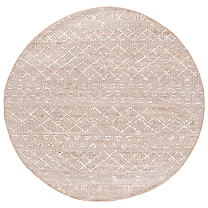 SAFAVIEH Handmade Natural Fiber Sneh-Lata Boho Jute Fringe Rug