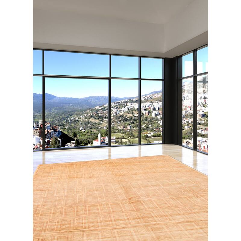 ECARPETGALLERY Hand-knotted Finest Peshawar Ziegler Beige Wool Rug - 7'8 x 9'8