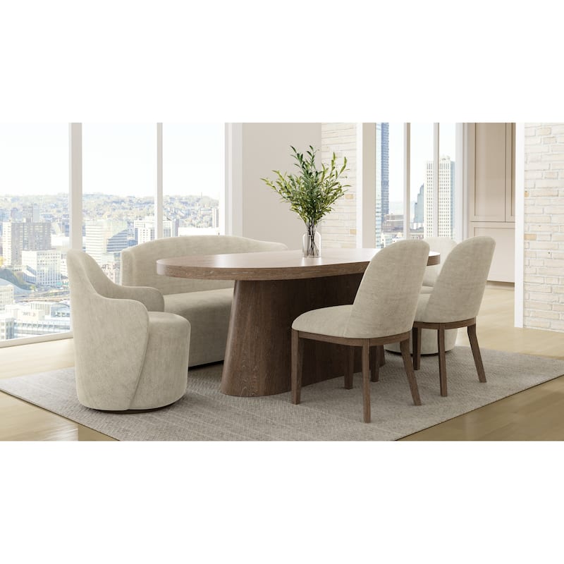 Cocoa And Swivel Barrel Chair