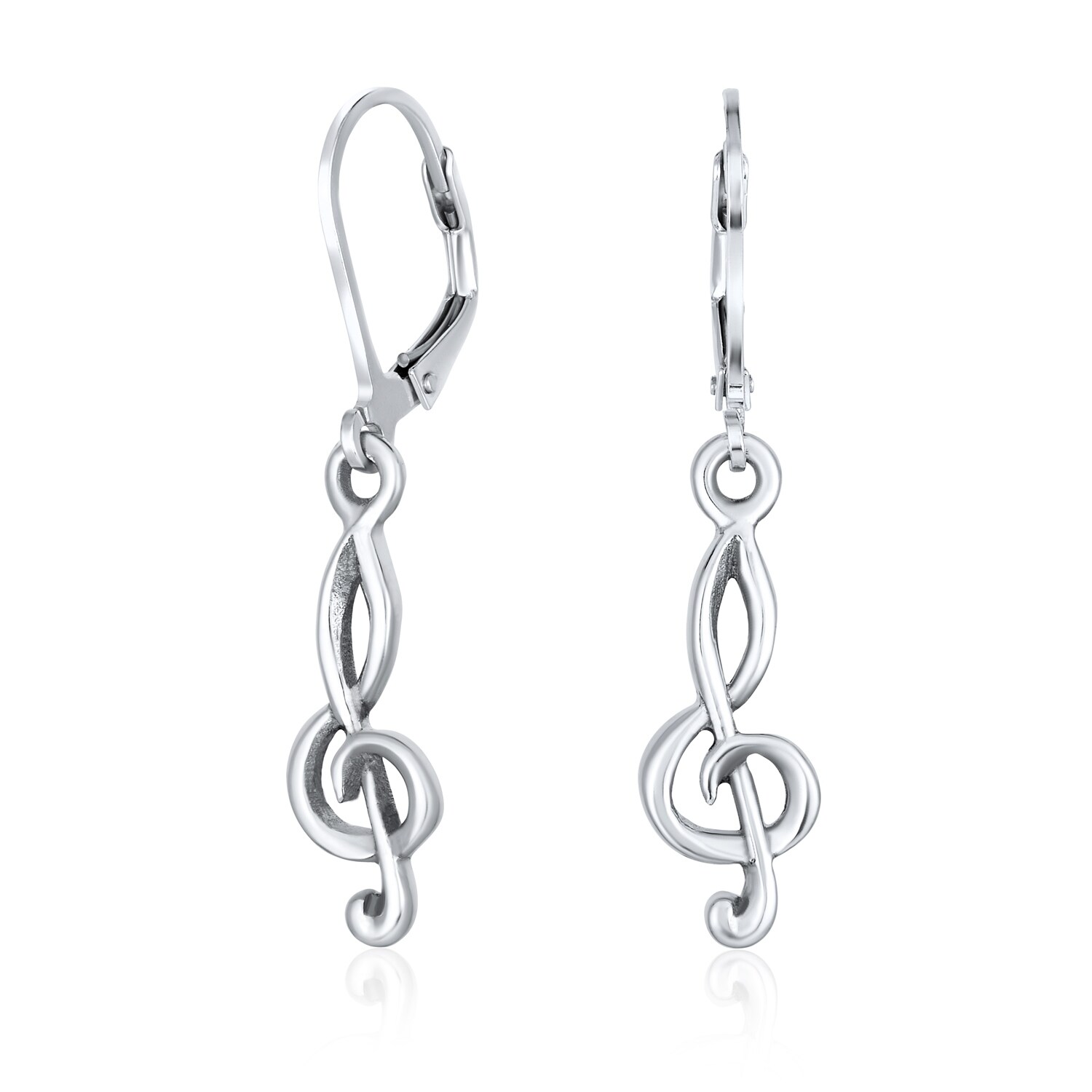 Earrings silver leaf 925 feather chips silver sterling earrings Jewelry