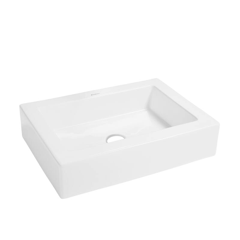 Swiss Madison Voltaire® Rectangular Ceramic Bathroom Vessel Sink
