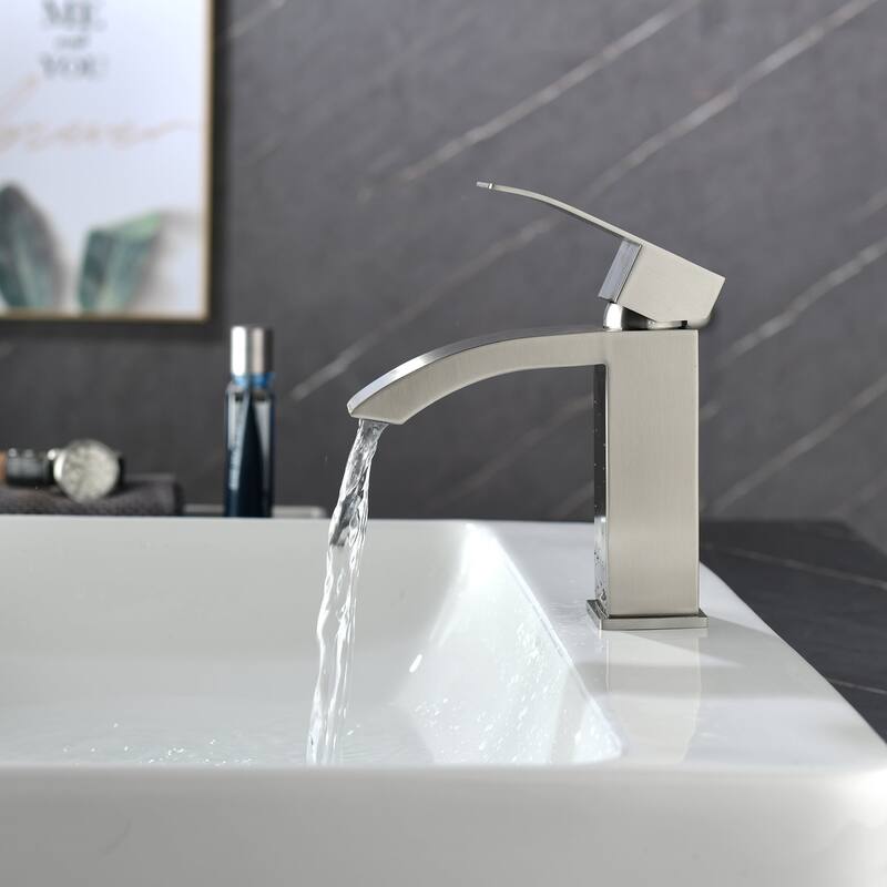 Single Handle Deck Mount Bathroom Faucet