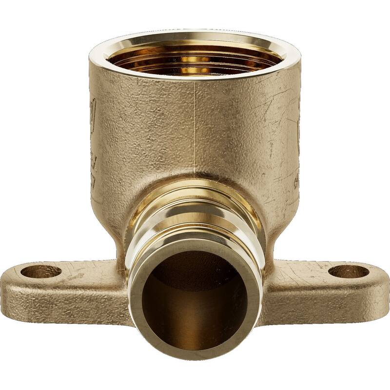 Jones Stephens F76833 1/2" FIP Metal PEX 90° Drop Ear Elbow