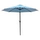 preview thumbnail 42 of 51, Homall 9 FT Patio Umbrella Outdoor Table Market Umbrella with Easy Push Button Tilt for Garden Deck Backyard and Pool Black Blue/White