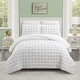 preview thumbnail 6 of 25, Dreamy Clouds Puffy Marshmallow Quilt Set White - Full - Queen