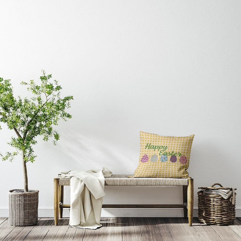 Happy Easter Polyester Indoor Pillow