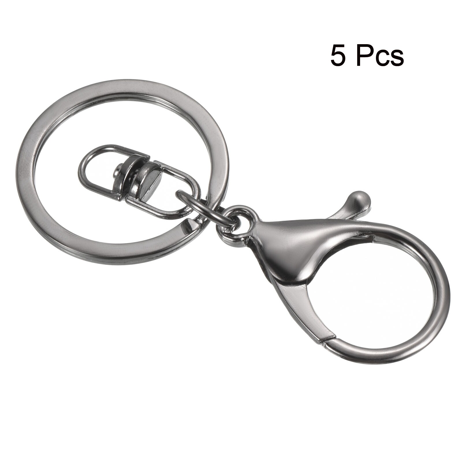 5pcs Key Chain for Keys, Lobster Claw Clasps Keychain for DIY, Silver - Bed  Bath & Beyond - 36859931