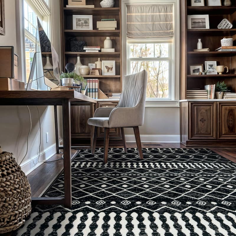 Contemporary Arch Design Area Rug