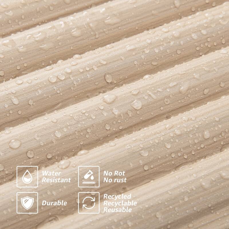 Art3d Wood Grain 3D Slat Wall Paneling,103.94"x5.71",4 Panels - 103.94"x5.71"