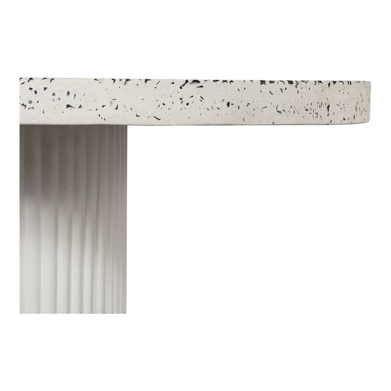 Aurelle Home Lisette Modern Terrazzo Top Outdoor Dining Table