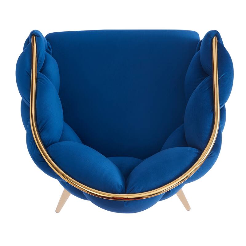 Handmade Accent Chair Balcony Chair Velvet Armchair Dining Chair