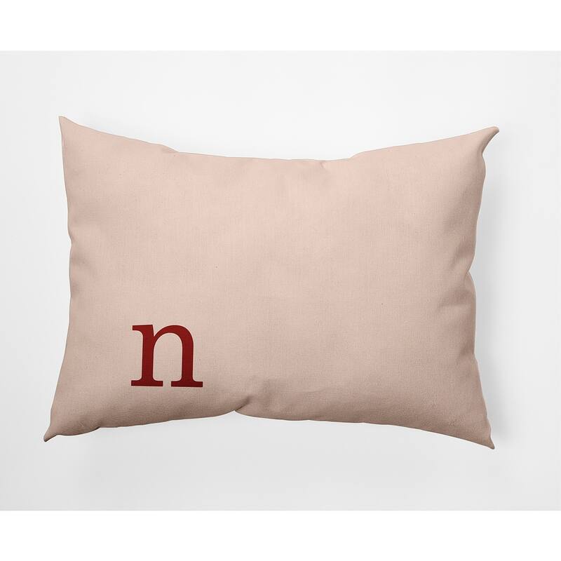 Modern Monogram Decorative Throw Pillow - 14" x 20" - n