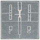 preview thumbnail 8 of 19, SAFAVIEH Handmade Fifth Avenue Jodie Mid-Century Modern Wool Rug 6' Square - Grey/Ivory - Square
