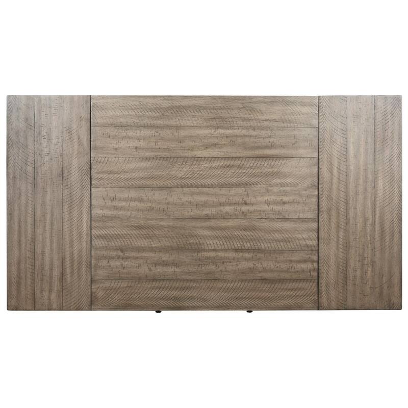 Skempton Casual Rectangular Dining Room Table with Storage, White/Light Brown