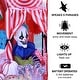 preview thumbnail 3 of 12, Haunted Hill Farm Animatronic Hanging Clown with Lights and Sound, Indoor or Covered Outdoor Halloween Decoration