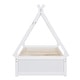 preview thumbnail 7 of 7, Twin House Platform Bed with 2-Drawers, Headboard & Footboard, Easy Assembly, White