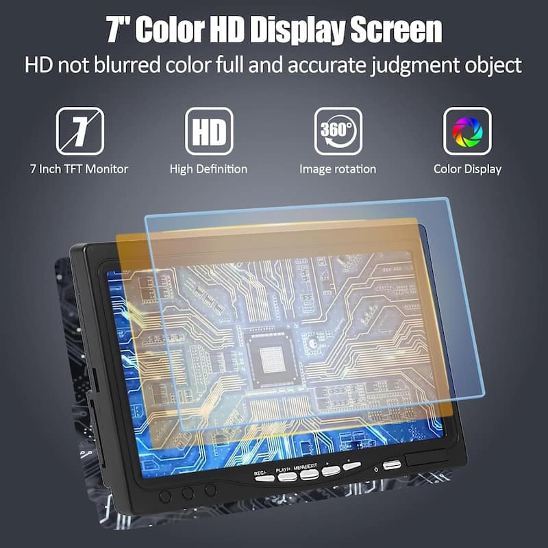 Sewer Inspection Camera 100ft/30m inch LCD Monitor with DVR 100FT - N/A