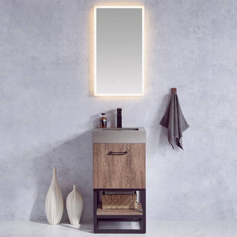 Miseno MV789018B Alistair 18" Free Standing Single Basin Vanity Set