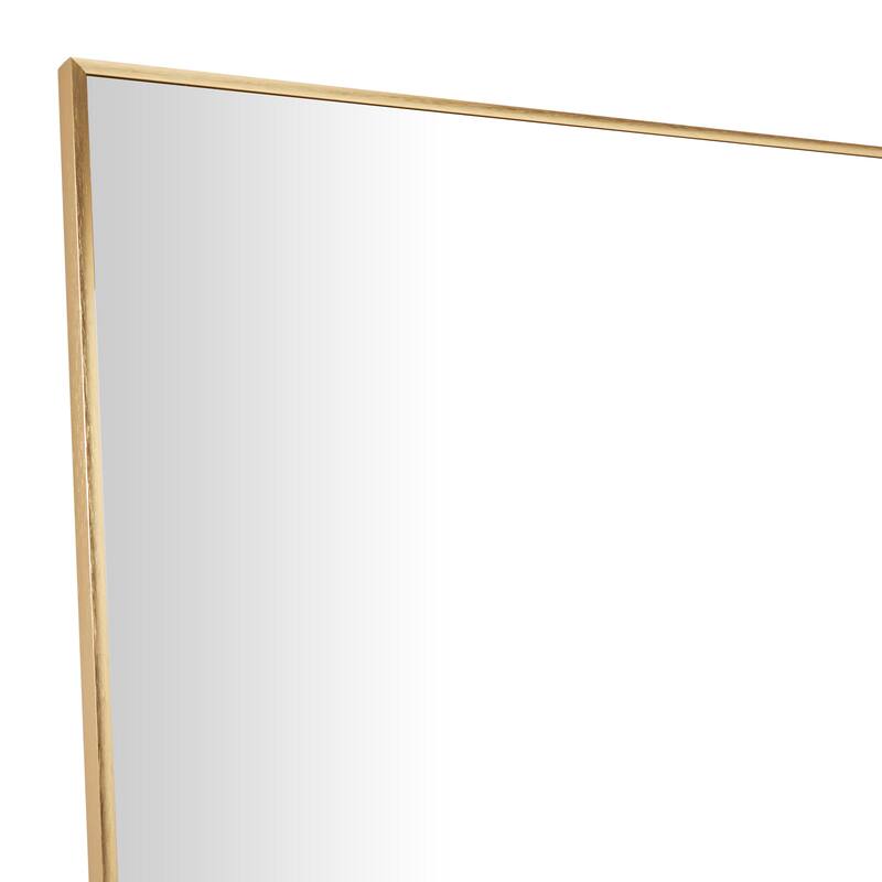 CosmoLiving by Cosmopolitan Gold Metal Room Wall Mirror with Thin Frame