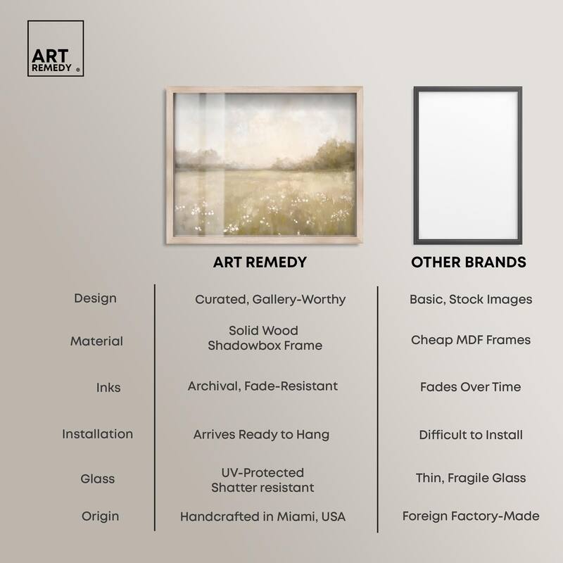 Peaceful Expanse Shadowbox by Art Remedy
