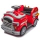 preview thumbnail 4 of 18, 12V Ride-On Fire Engine - Sirens, Lights, Early Education, Fire Tools, Human-Vehicle Interaction - Red