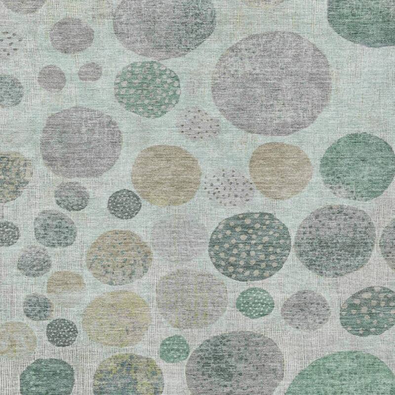 HomeRoots Geometric Transitional Rectangle Outdoor Rug