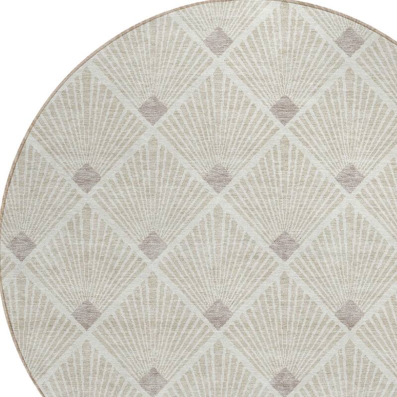 HomeRoots Geometric Transitional Rectangle Outdoor Rug
