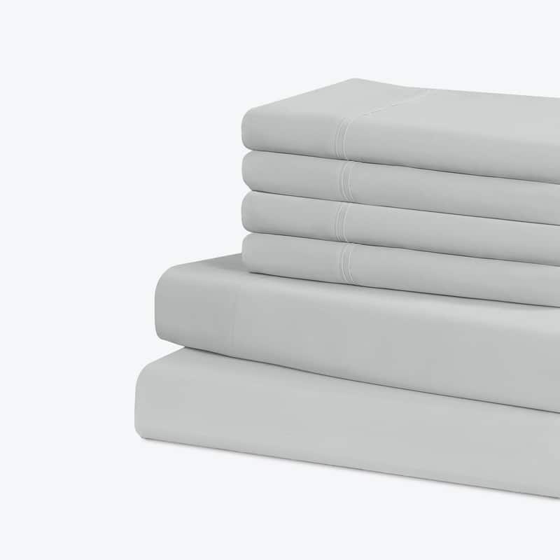 Swift Home Premium Ultra Soft Microfiber 6-Piece Sheet Set with Extra Pillowcases