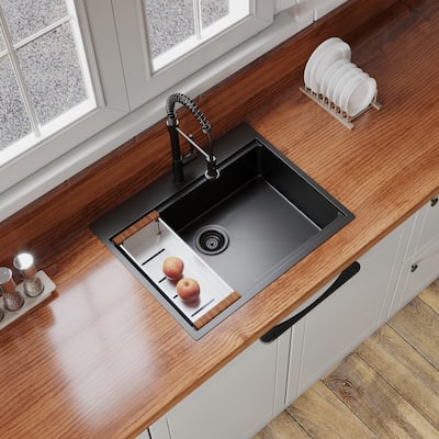 Drop In Kitchen Sink 16 Gauge Stainless Steel Workstation Sink