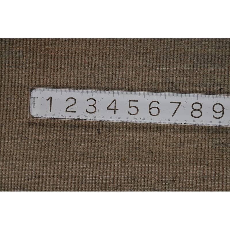 Green & Gray Gabbeh Oriental Rug Handmade Wool Carpet - 3'4" x 5'0"